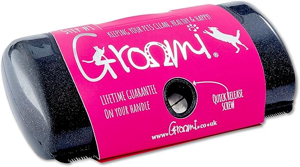 Groomi Tool - Deshedding and Undercoat Brush Black